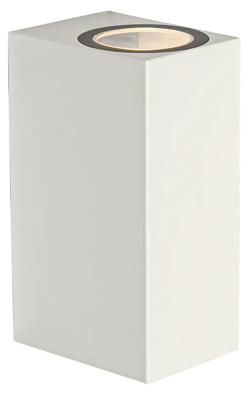 Модерна външна стенна лампа бяла пластмаса 2-светлина - Baleno