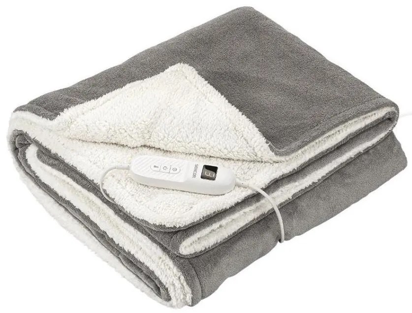 Sencor - Електрическо одеяло 160W/230V 180x130 cm сиво
