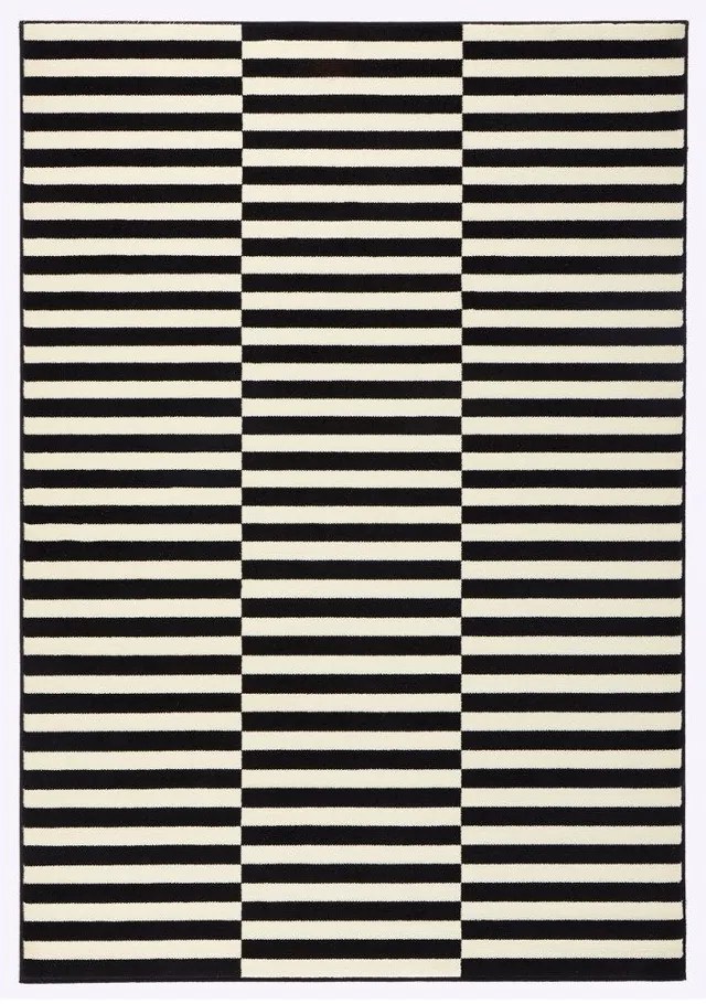 Черно-бял килим Пано, 160 x 230 cm Gloria - Hanse Home