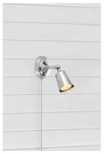 Стенна лампа за контакт в сребрист цвят Tiny – Markslöjd