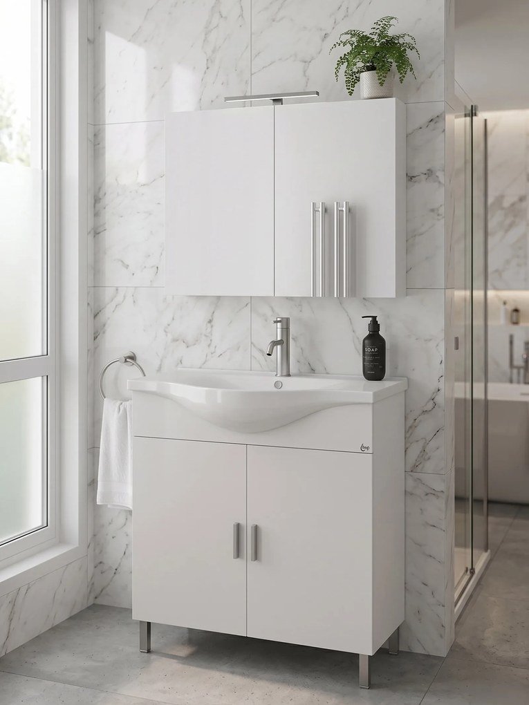 Комплект за баня Drop Luna 80-White