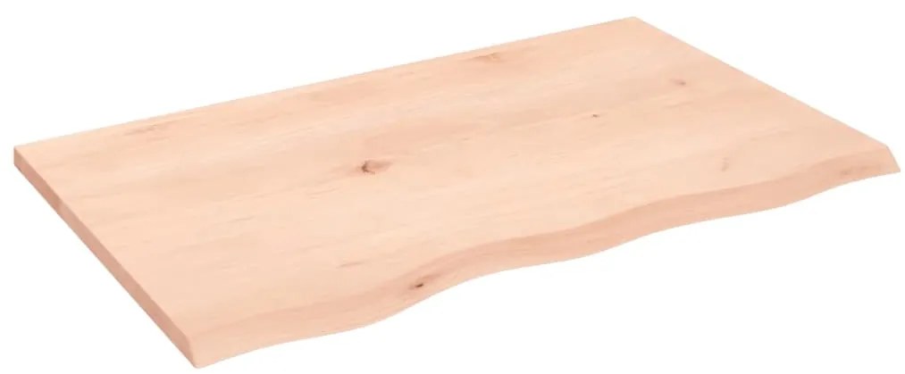 3156293 vidaXL Плот за маса 80x50x2 см необработен масивен дъб