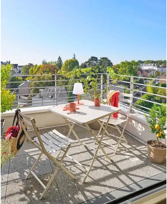 Градинска квадратна маса Hesperide Greensboro,70x70x71 cm - Розов