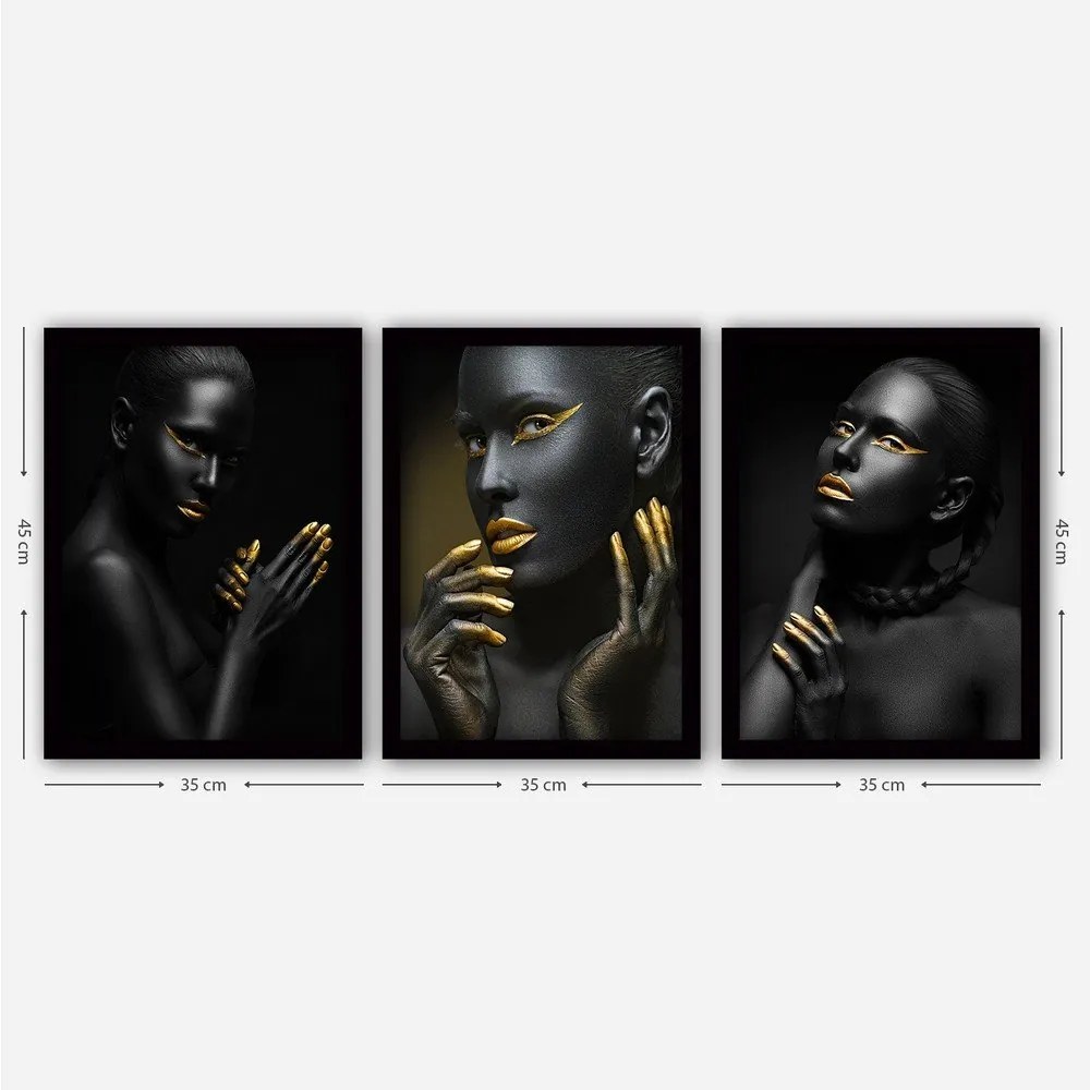 Картини в комплект от 3 бр. 35x45 cm - Wallity