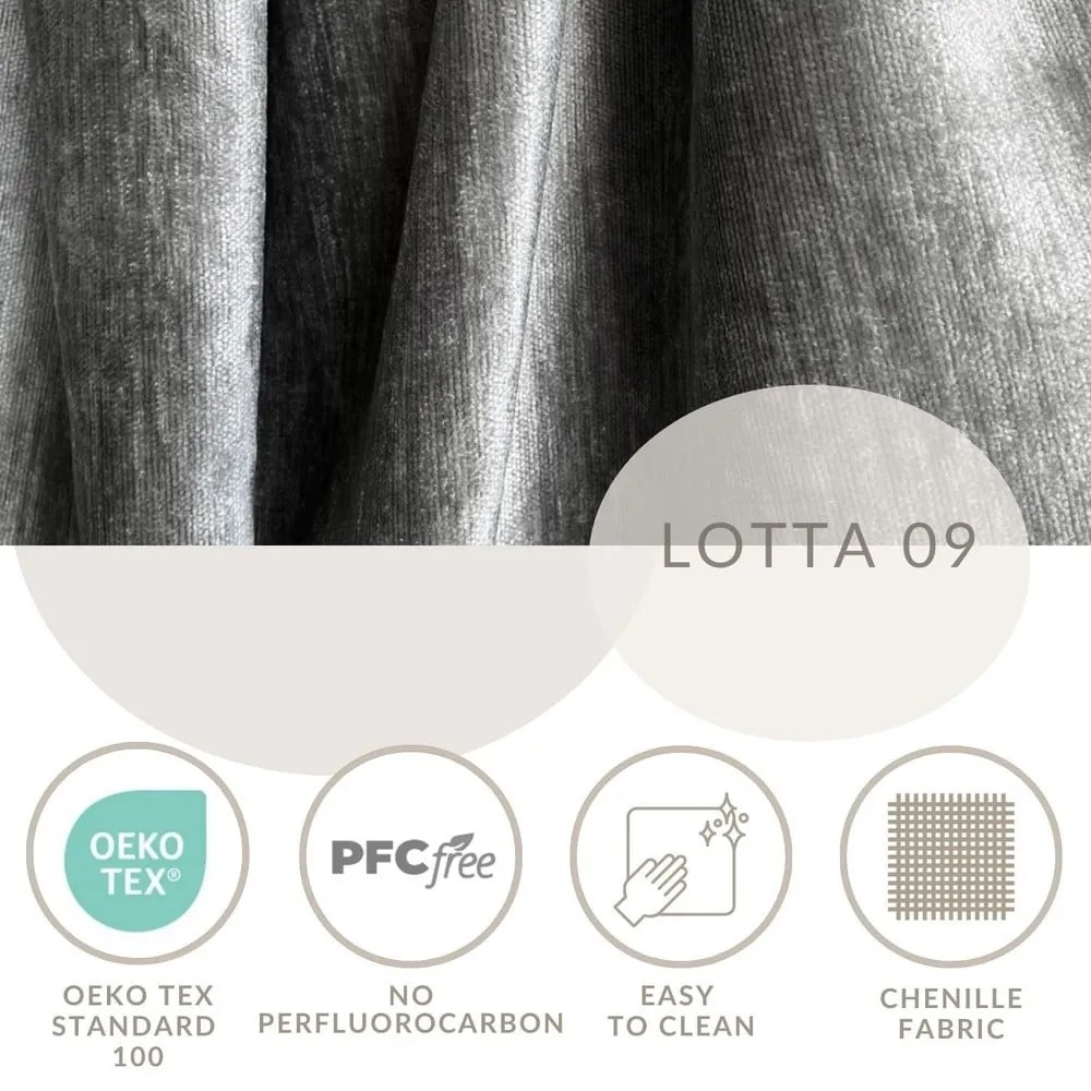 Сиво двойно легло 140x200 cm тапицирано с място за съхранение с включена подматрачна рамка Etero – Maison de Rêve