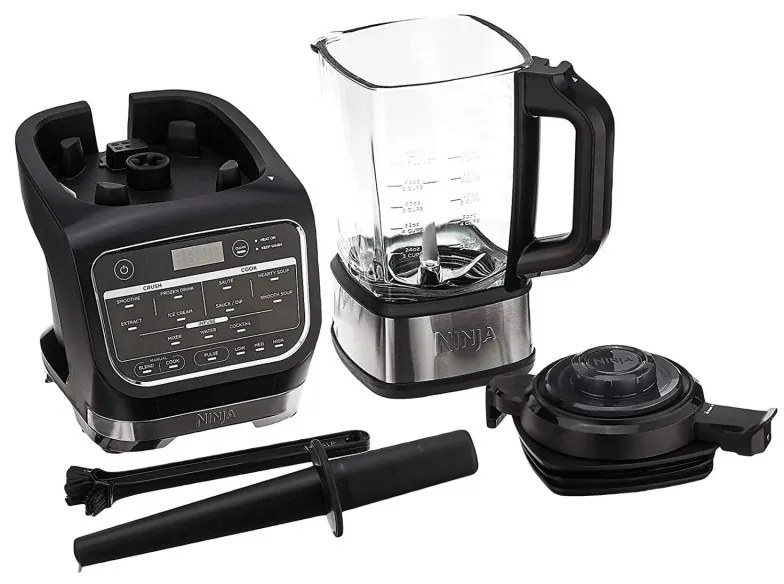 Блендер Ninja HB150EU, 1000W, 1.7 л, 10 програми, Auto-iQ, 2в1, Топлоустойчиво стъкло, Черен