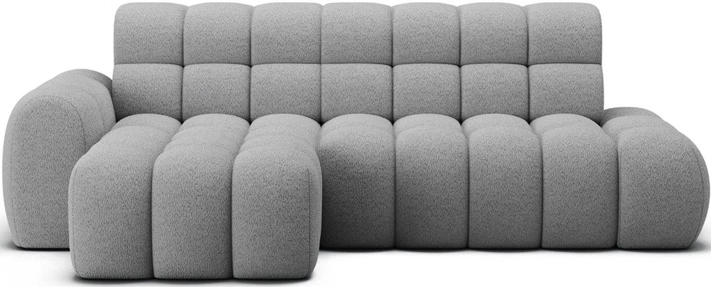 Ъглов диван Нерида-сив-ляв