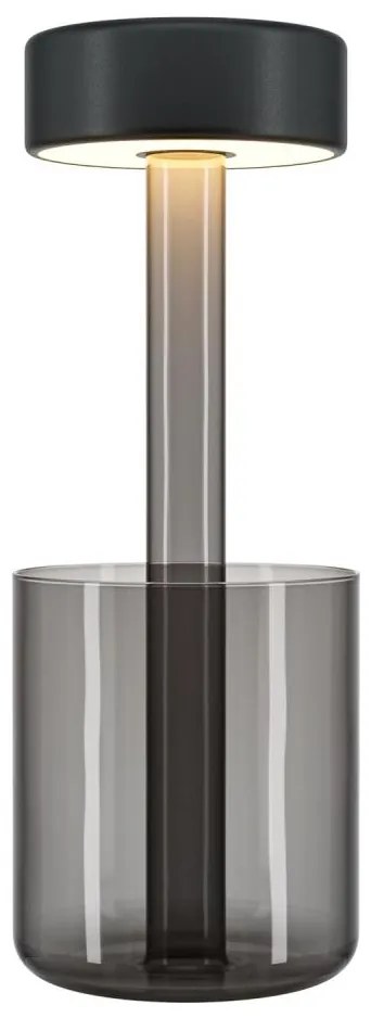 Maytoni MOD229TL-L3B3K3 - LED преносима настолна лампа 3W/5V, черно/сиво