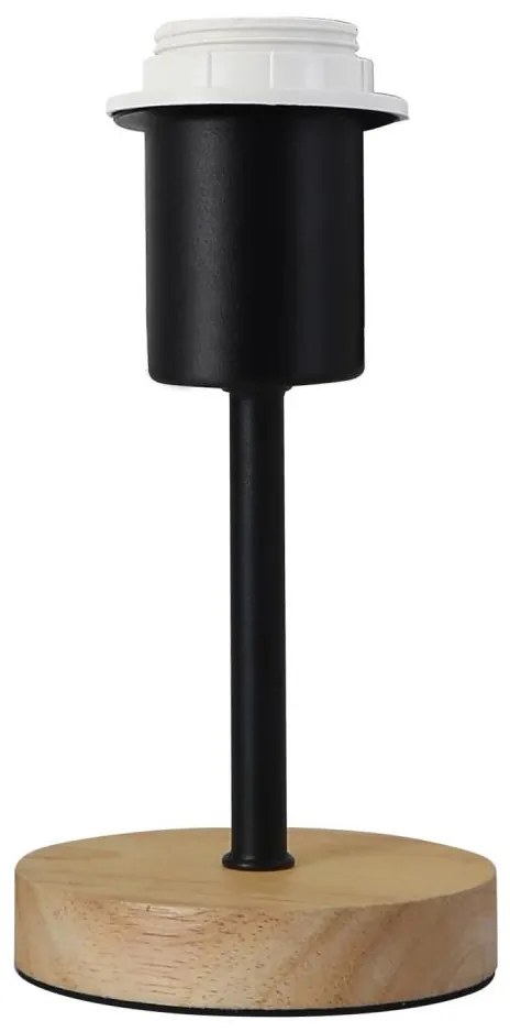 Brilagi - Настолна лампа NUBILA WOOD 1xE27/25W/230V дъб/черен