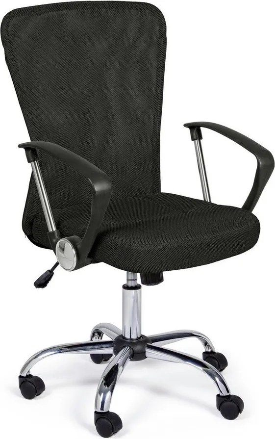 Черен тапициран офис стол Brisbane – Yes Everyday