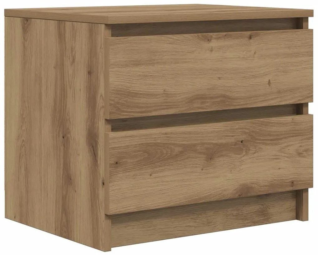 856520 vidaXL Нощно шкафче, дъб артизан, 50x40x43.5 см, инженерно дърво