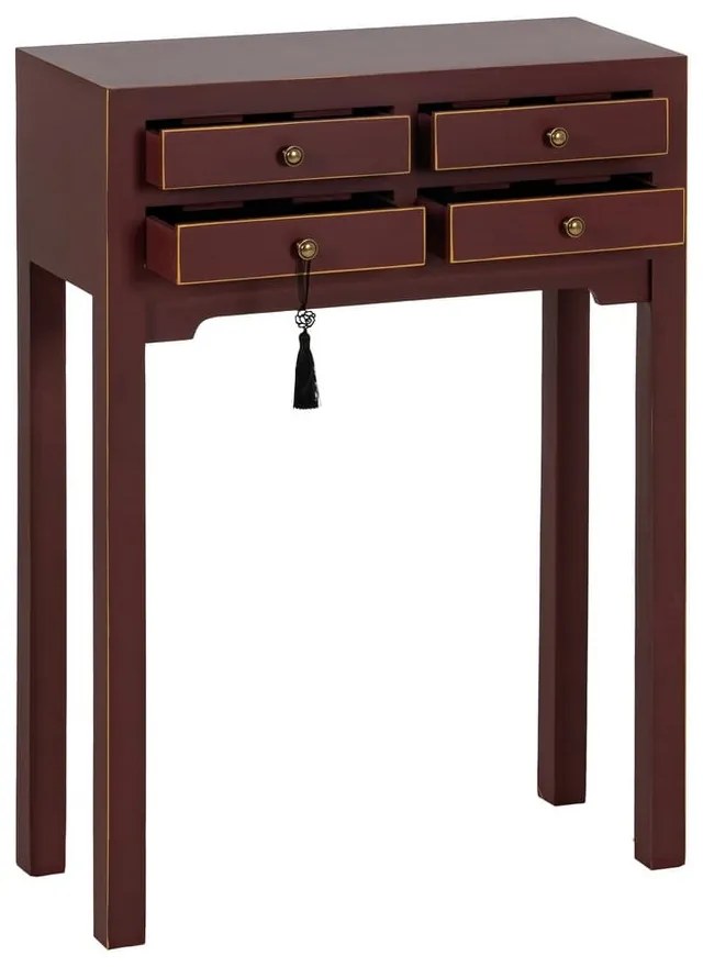 Кафява конзолна маса 26x63 cm Diana – Ixia