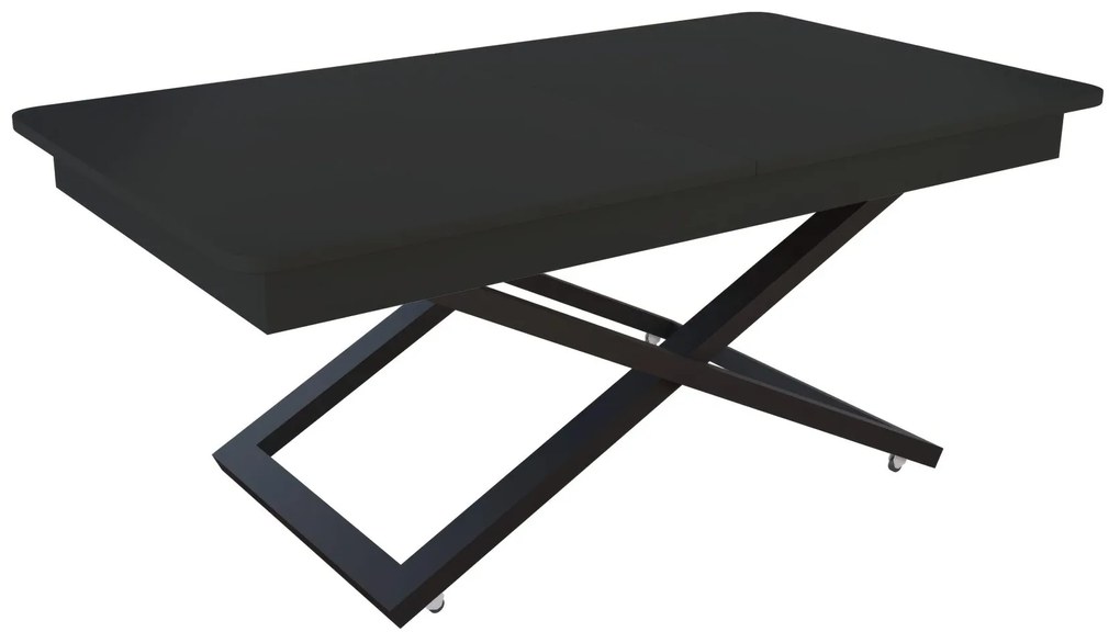 Разтегателна маса с повдигащ механизъм Барселона - МДФ Черно 190