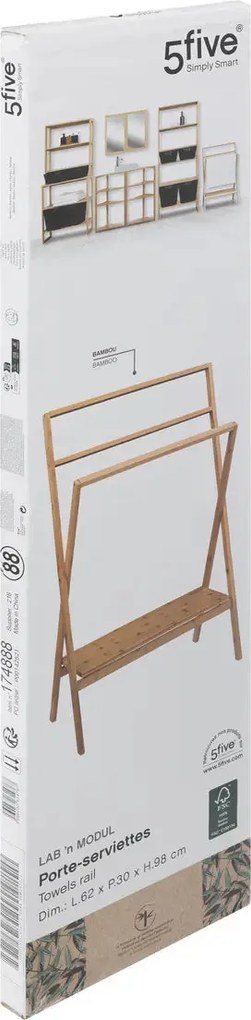 Поставка за кърпи 5five Lab n'Modul, Бамбук