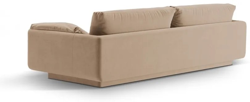 Бежов кадифен диван 250 cm Torino – Micadoni