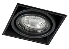 Комплект от 6 вградени прожектори черни GU10 наклоняеми без рамка - Oneon