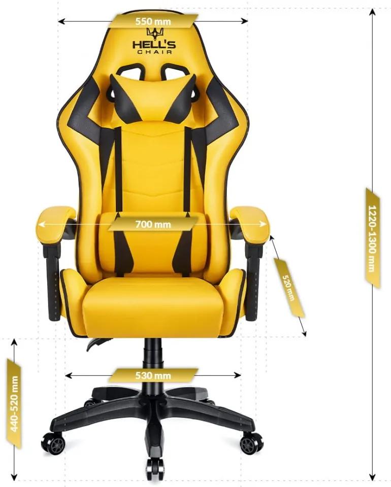 Геймърски стол HC-1007 Yellow