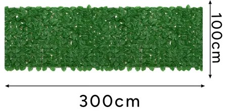 Изкуствен жив плет - зелено уединение за вашата градина, балкон или тераса 5 x 0,5 m