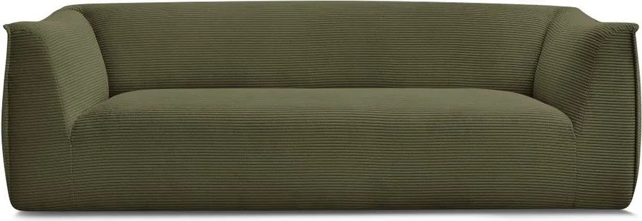 Зелен диван от рипсено кадифе 242 cm Giorgia – Bobochic Paris