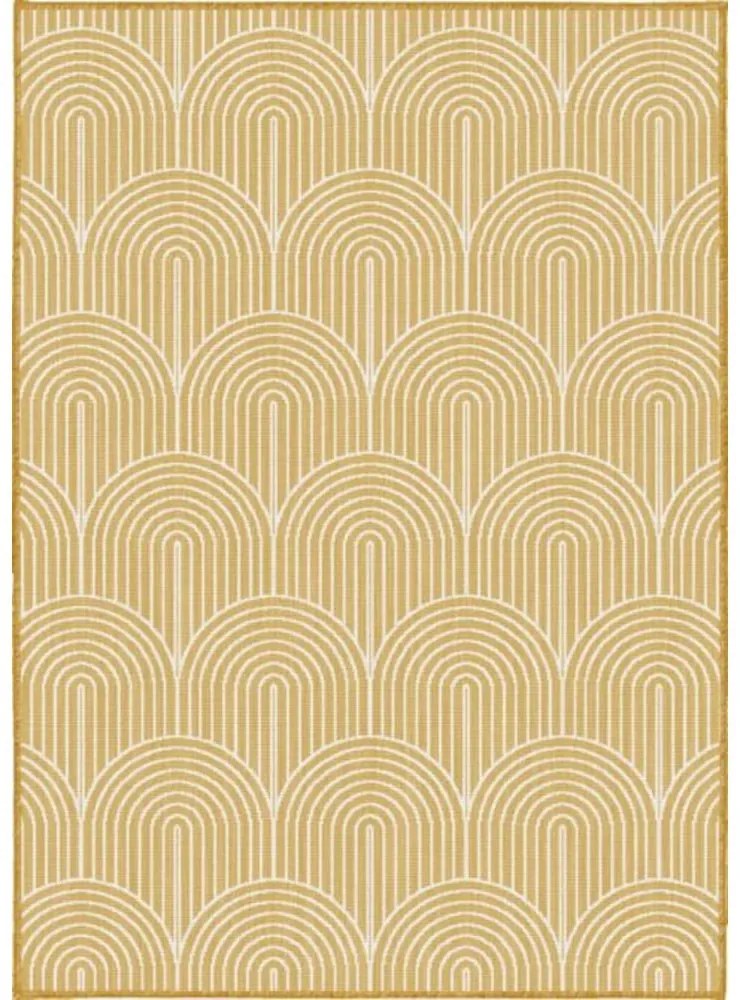 Външен килим в цвят жълта охра 160x230 cm Pangli Ochre – Hanse Home