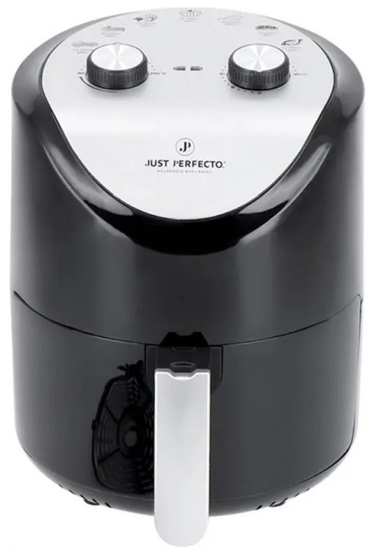 Фритюрник с горещ въздух Just Perfecto JL-14, 1200W, 3.5 литра, 80-200 C, Таймер, Черен