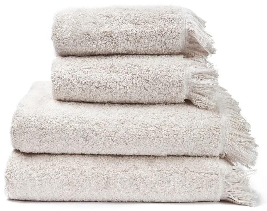 Комплект от 2 кремави кърпи и 2 кърпи за баня, изработени от 100% памук , 50 x 90 + 70 x 140 cm - Bonami Selection