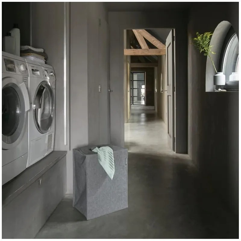 Торба за пране Brabantia 1001094, 55 л, Твърдо и отделящо се дъно, Магнитни дръжки, Черен