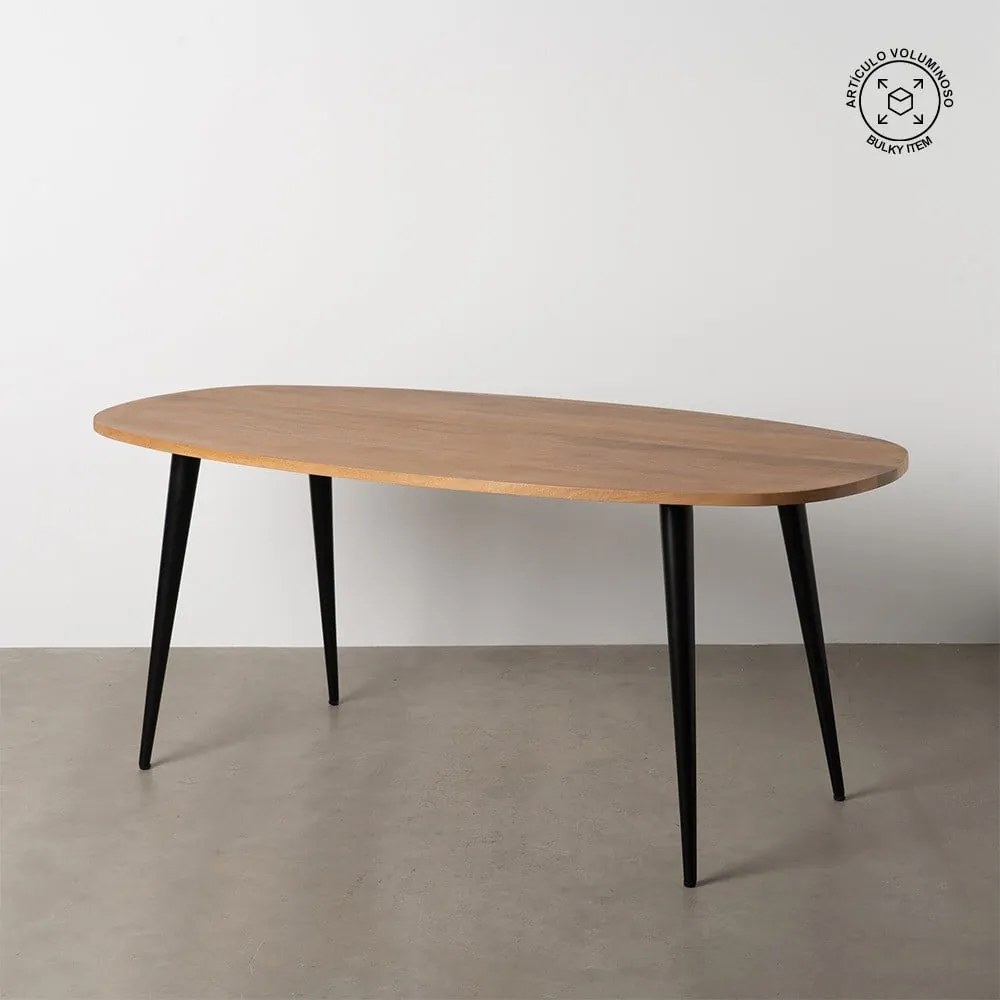 Трапезна маса от масивно манго 90x180 cm Mahón – Ixia