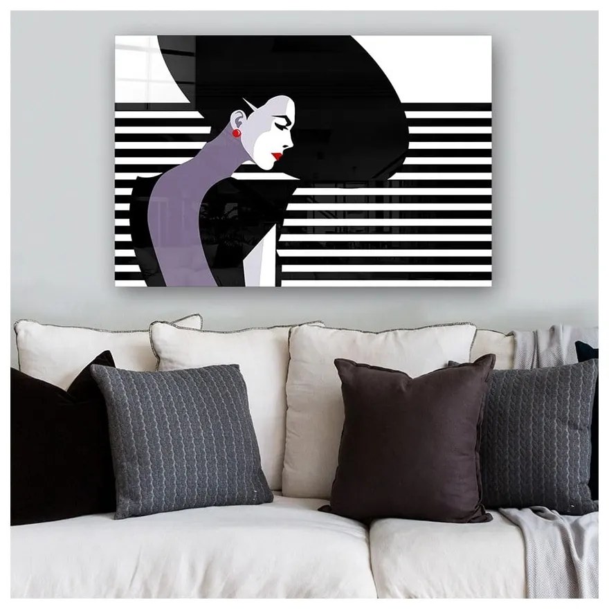 Картина върху стъкло 70x50 cm - Wallity