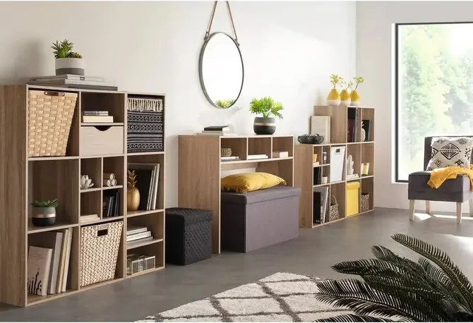 Рафт 5five Mix'n Modul, 6 отделения, MDF, 68x32x101 cm - Дървесен