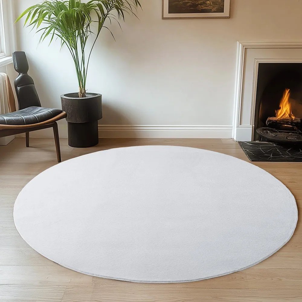 Бял кръгъл килим ø 160 cm Joy 1400 – Ayyildiz Carpets