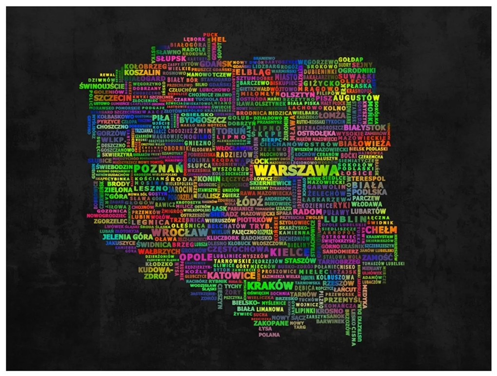 тапет - Картата на Полша 200x154