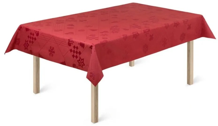 Покривка за маса с коледен мотив от дамаск 150x220 cm Natale – Rosendahl