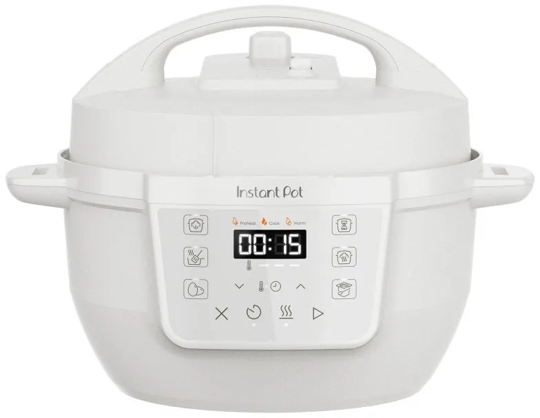 Мултикукър Instant Pot Classic Mini 140800801, 800W, 3.8 л, 7 програми, Favorite бутони, LCD дисплей, Неръждаема стомана, Бял
