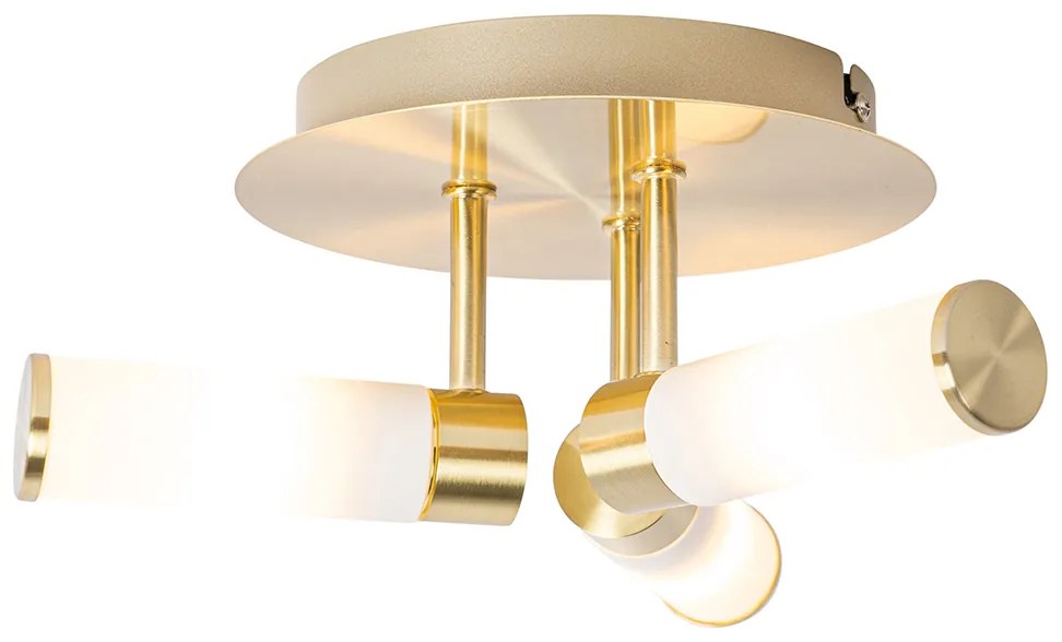 Модерна таванна лампа за баня месинг 3-светлина IP44 - Bath