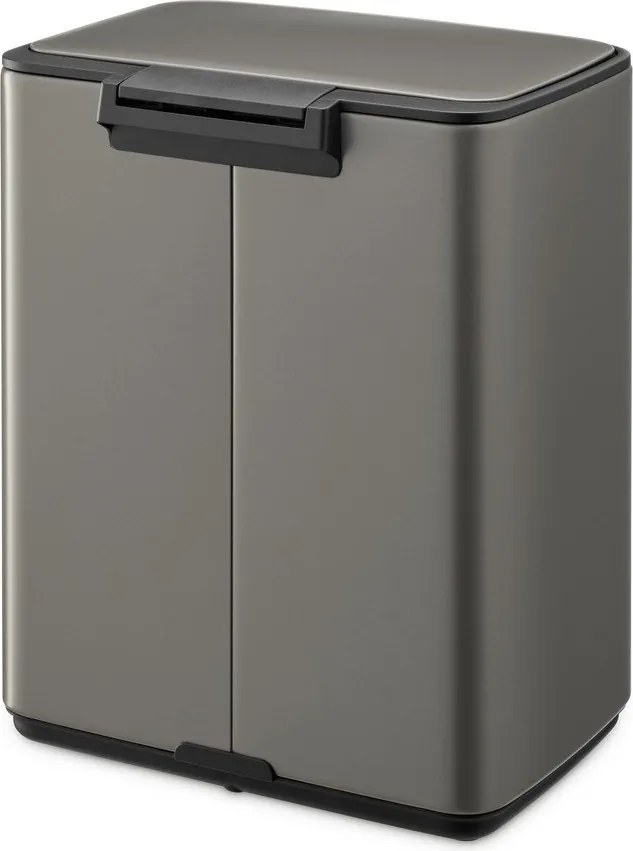 Сиво стоманено кошче за боклук с педал 12 l Bo – Brabantia