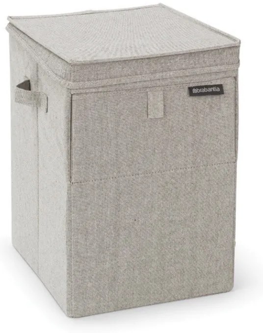 Кутия за пране Brabantia Stackable 1000827, 35 л, Преден отвор, Широк капак, Сгъваема, Сив