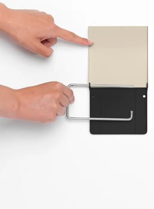 Държач за тоалетна хартия Brabantia ReNew 1006265, Устойчива на корозия, Бежов