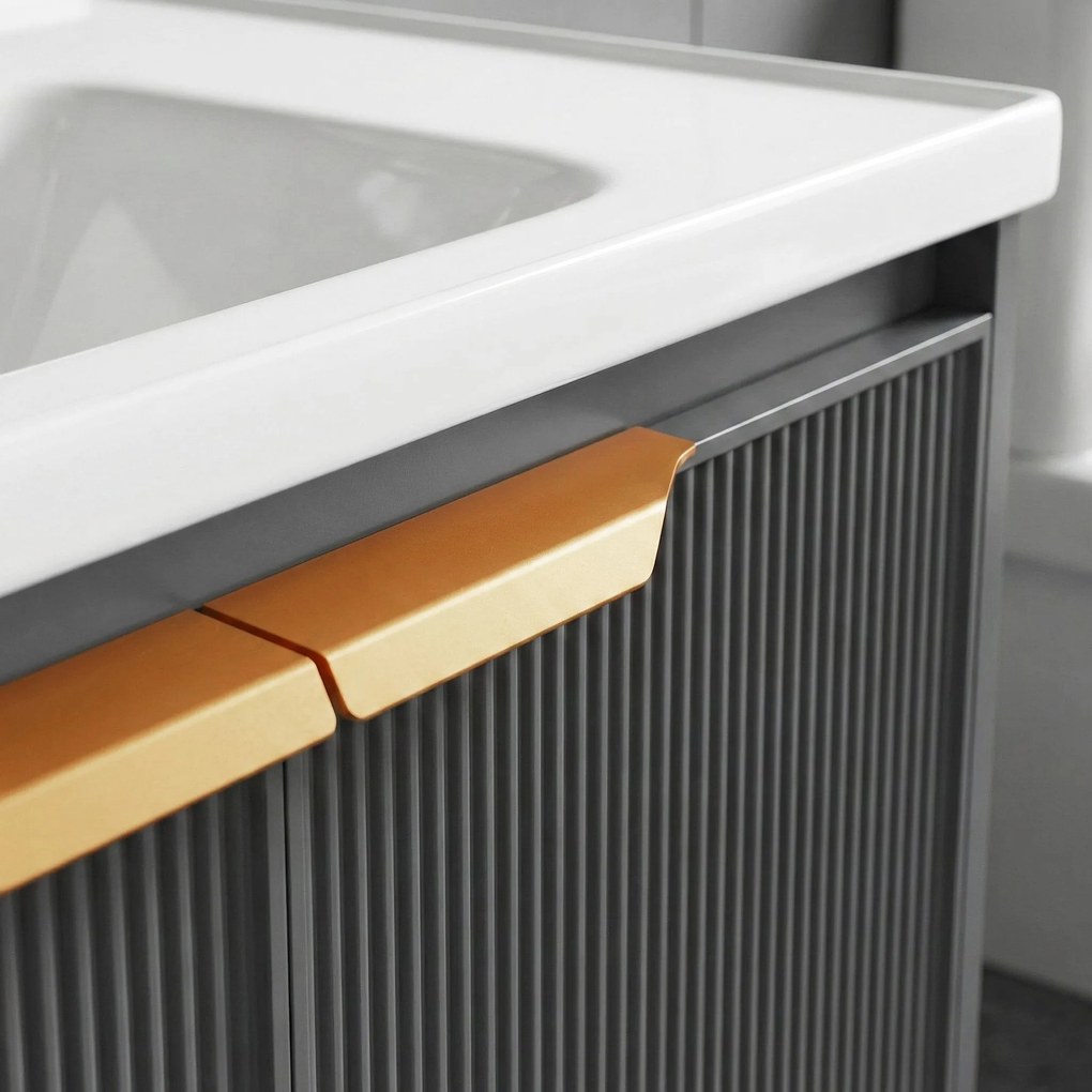 Комплект мебели за баня с мивка Mario 60cm Grey