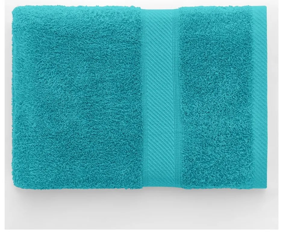 Синя/тюркоазена хавлиена кърпа със смес от бамбук от тери 70x140 cm Bamby – DecoKing