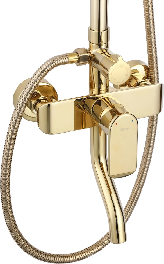 Комплект за душ REA BLOOM GOLD