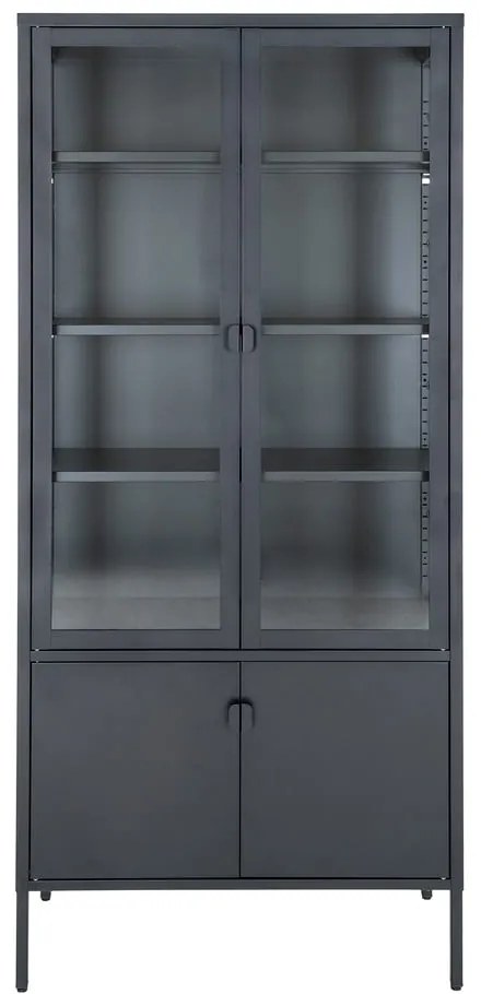 Черен метален шкаф 80x180 cm Brisbane - House Nordic