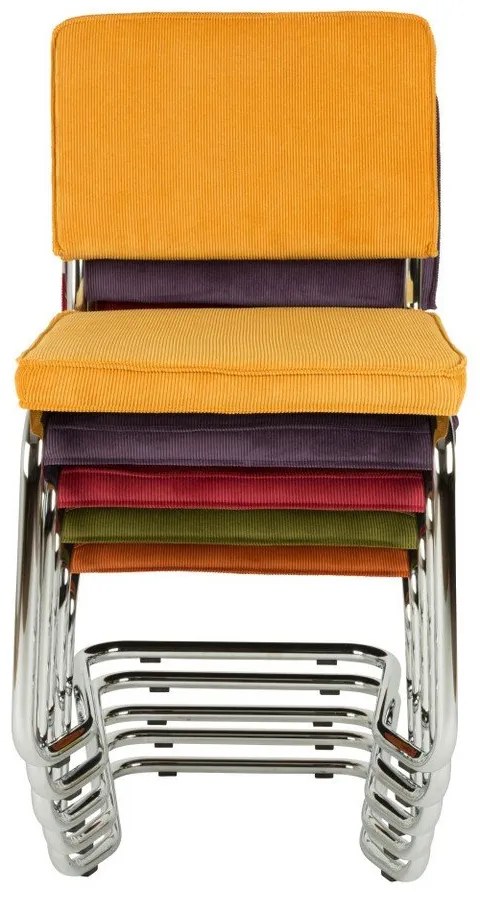 Комплект от 2 светлосиви стола Ridge Kink Rib - Zuiver