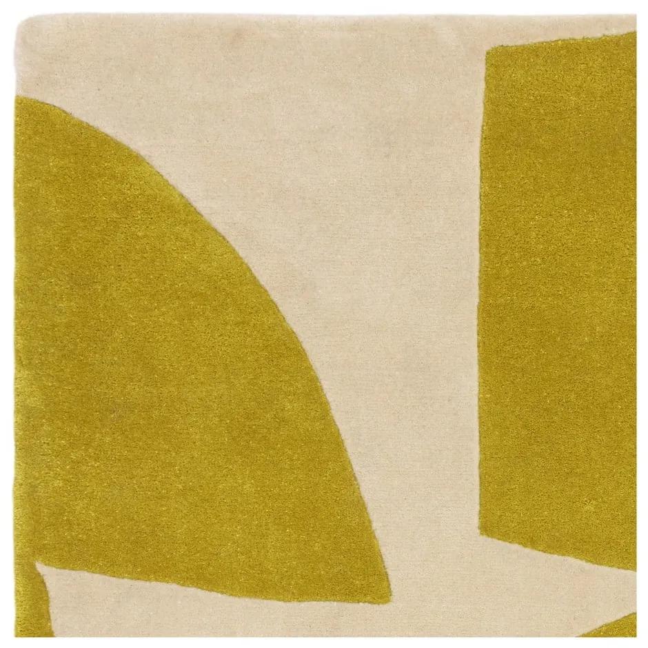 Ръчно изработен килим от рециклирани влакна в цвят жълта охра 120x170 cm Romy – Asiatic Carpets
