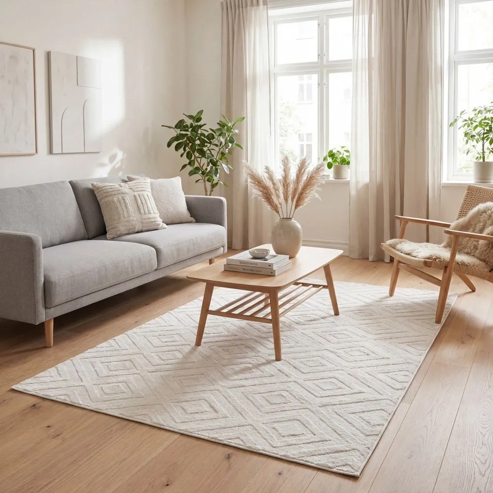 Кремав килим 160x230 cm Estilo – Universal