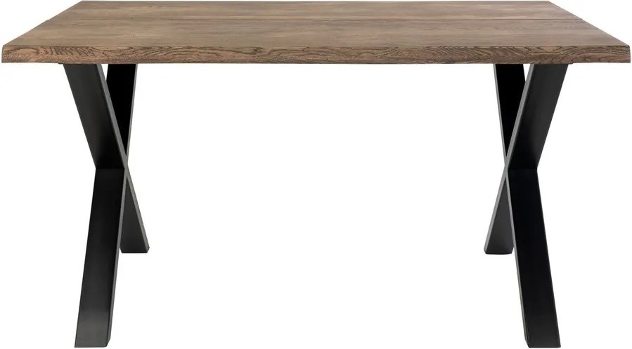 Маса за хранене с плот от масивен дъб Smoked, 140 x 95 cm Toulon - House Nordic