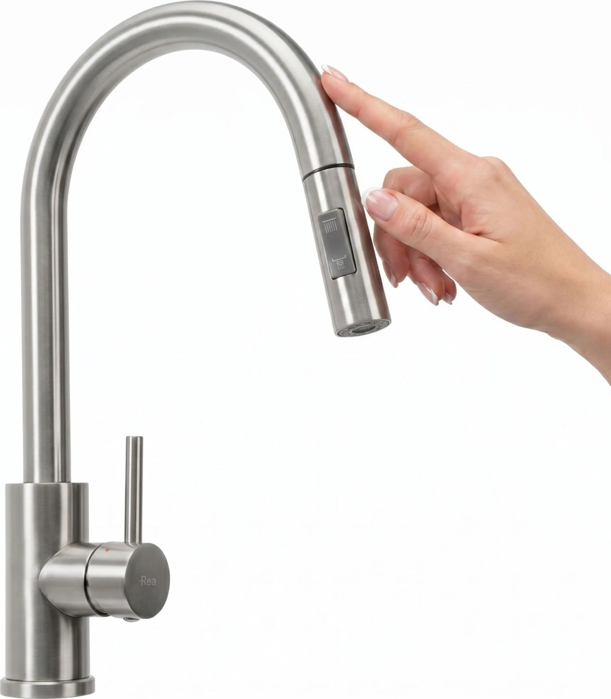 Смесител за кухня Rea Fresh Touch Brush Nickel