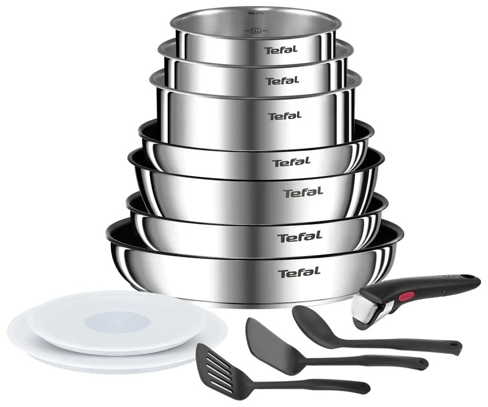 Комплект съдове 13 бр. от неръждаема стомана INGENIO Emotion L897DS04 – Tefal