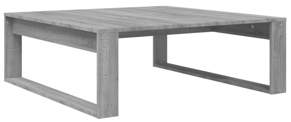 816000 vidaXL Кафе маса, сив сонома, 100x100x35 см, инженерно дърво