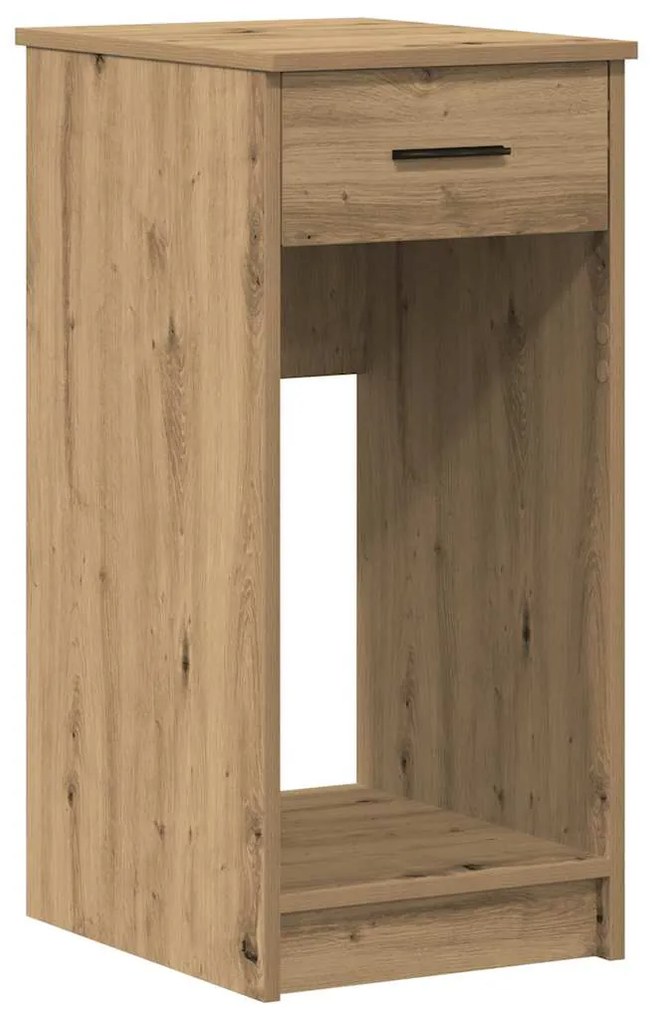 858748 vidaXL Стойка за компютърна кула с чекмедже дъб артизан 35x45x77 см